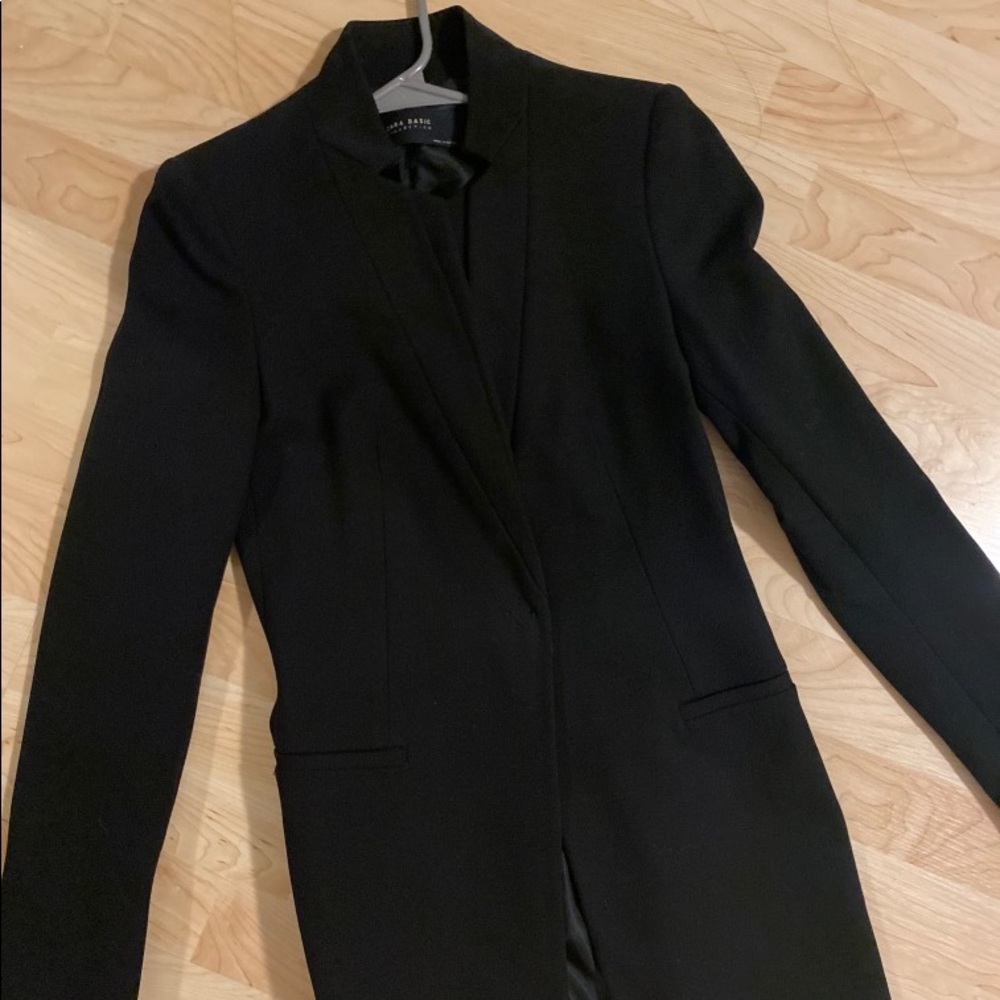 Zara basic black blazer xs